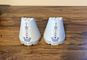 Lego Light Bluish Gray Roof Cone Half Round 8x4x6 PART 48310 Droid 9490