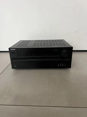 Onkyo TX-NR414 Home Cinema Receiver no remote 5.1 3D 130W Black - Image 1 of 4