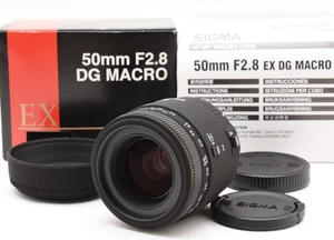 Sigma EX 50mm f/2.8 DG Macro Lens for Canon EF [Exc+++] w/Box,Hood Japan Y2036 - Picture 1 of 12