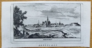 Arronches Portugal # Colmenar Original Kupferstich # 1707 - Picture 1 of 1
