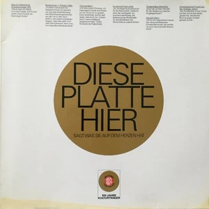 DIESE PLATTE HIER SAGT, WAS SIE AUF DEM HERZEN HAT: V.A. (VDTH 66.21424/FOC/NM) - Bild 1 von 4