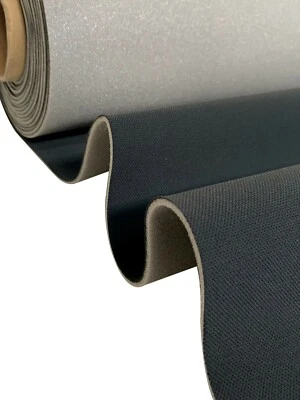 EU FABRICS SCHWARZ AUTO HADLINER STOFF 2 MM SCHAUMSTOFFUNTERSTÜTZUNG KFZ Zierleisten Polsterung 140CM