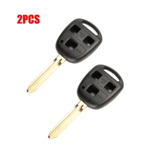 2PCS Remote Uncut 3 Buttons Key Shell Fob for Toyota Land Cruiser 2001-03 Toy43 - Bild 1 von 5