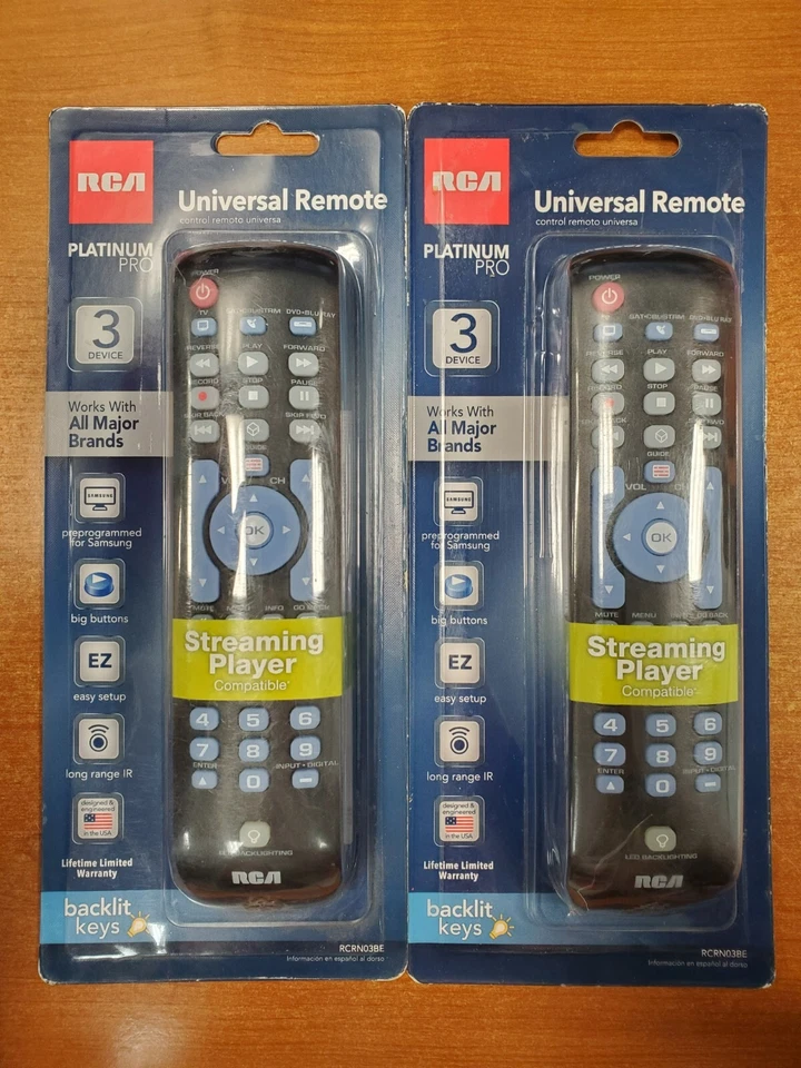 RCA RCRN03BR Backlit Universal Remote up to 3 Devices