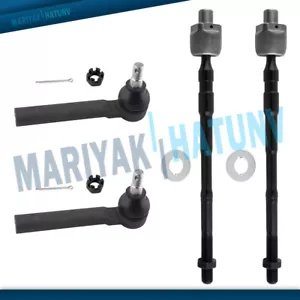 All (4) Front Inner & Outer Tie Rod End Link For 2005-2009 Subaru Legacy Outback - Bild 1 von 8