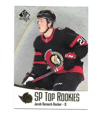 Jacob Bernard-Docker 2021-22 Upper Deck SP Authentic Hockey Top Rookies #TR-4 - Image 1 of 2