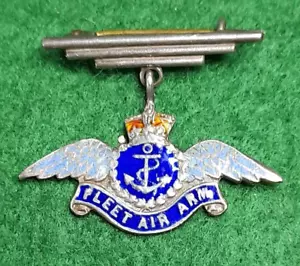 Royal Navy Fleet Air Arm Silver Sweethearts Badge. - Picture 1 of 3