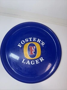 VINTAGE FOSTER'S LAGER 33cm DRINKS TRAY 1970s - Plastic (106a) - Picture 1 of 2