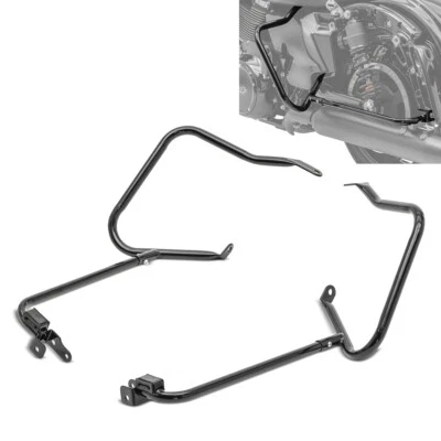 Kofferträger für Harley Davidson Touring 14-23 mit Schutzbügel schwarz - Bild 1 von 4