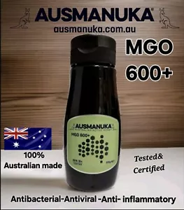 Manuka Honey MGO 600+ 375g. AUSMANUKA™. Tested & Certified. "Can't Send To W.A." - Picture 1 of 4