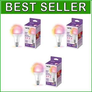 Pack of 3 Energy Efficient A21 Smart LED Bulbs - Voice & App Controlled Lighting - Picture 1 of 9