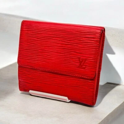 Estojo de cartão de crédito Louis Vuitton Epi Porte cartes vermelho - Imagem 1 de 4