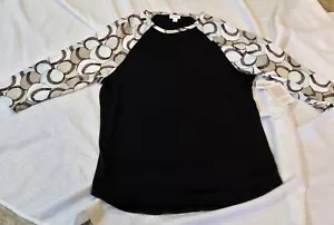 LuLaRoe 2XL Randy Raglan T Shirt Baseball Print Sport Super Rare HTF * ⚾️⚾️⚾️⚾️ - Picture 1 of 6