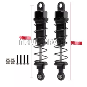 Ammortizzatori Regolabili Olio Alluminio Nero 90MM per RC 1:10 ASSIALE SCX10 ELETTRICO 4WD - Foto 1 di 1