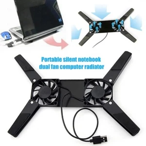 USB Laptop Cooling Fan Silent Portable Foldable Cooler Pad for Notebook PC - Afbeelding 1 van 7