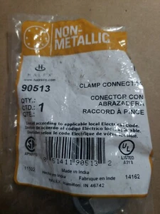 NEW Halex Clamp Connector 1in Non-metallic 90513 QTY.1 - Imagen 1 de 3