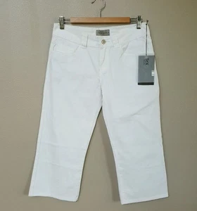 TEX by Max Azria White Denim Capri Pants 5 Pocket Size 27 NEW WITH TAG - Picture 1 of 8