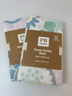 Juego de 2 fundas de jardín toscanas Pottery Barn Teen PB Teen tamaño estándar Foto 1 de 4