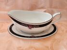 Vintage Noritake Ivory China Etienne 7260 Gravy Boat With Underplate
