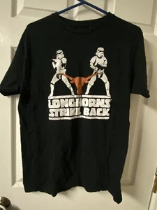 Texas Longhorns Star Wars Empire Strikes Back T-Shirt Sz. L Men’s FREE SHIPPING - Picture 1 of 3
