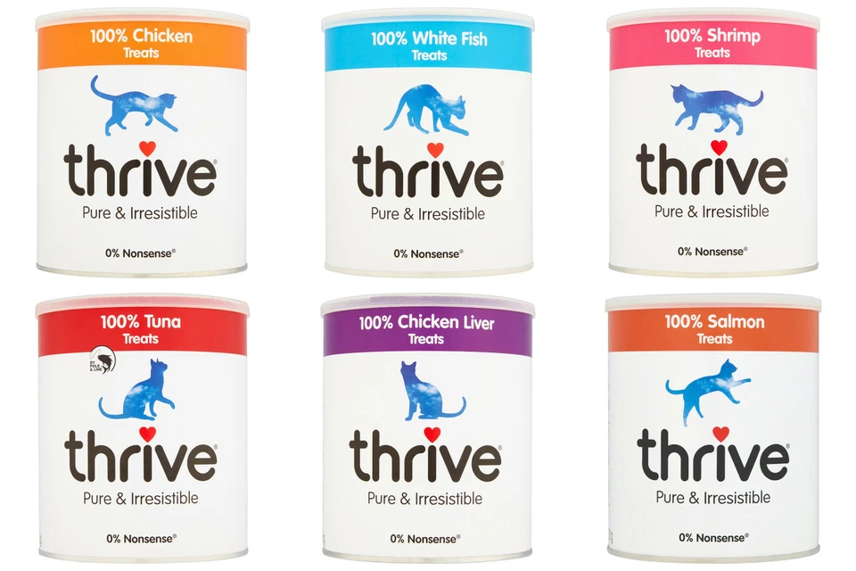 Petproject Thrive Cat Treats 100% Real Meat Freeze Dried Maxi Tube Large Size - Image 1 of 1