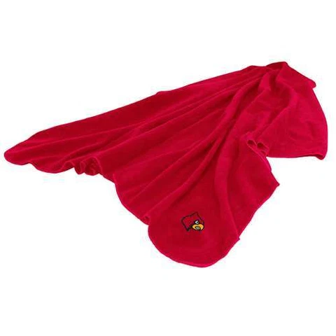 Louisville Cardinals Huddle Fleece Throw Blanket Cover