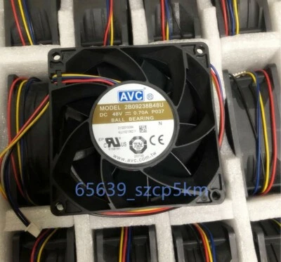 NEW AVC 2B09238B48U P037 9038 48V 0.70A  4-Pin PWM 90x90x38mm  Cooling Fan  - Image 1 of 3