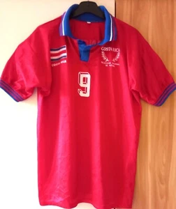 RARE 70s Match Worn shirt Costa Rica Selecсion Nacional # 9 Wanchope , Sz M - Picture 1 of 13