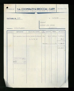 LETTERE COMMERCIALI S.A. COOPERATIVA BIROCCIAI CARPI 1947 - Picture 1 of 1