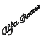 1pc Alfa Romeo Black Letters Side Fender Trunk Rear Sticker Emblem Badge Logo Alfa Romeo 147