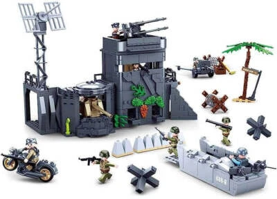 World War 2 German Atlantic Wall Normandy Beach D-Day Building Blocks Bricks Set - Image 1 of 4