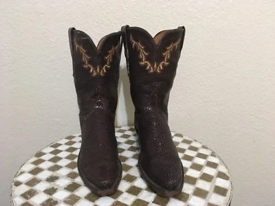 BOTAS VAQUERAS MARRONES LUCCHESE STING RAY WESTERN PUNTA CORTA 8.5 B Foto 1 de 4