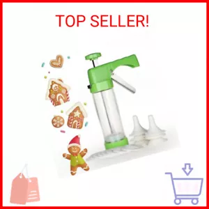 Ourokhome Cookie Press Maker Machine - Icing Gun Kit with 16 Discs and 6 Decorat - Picture 1 of 2