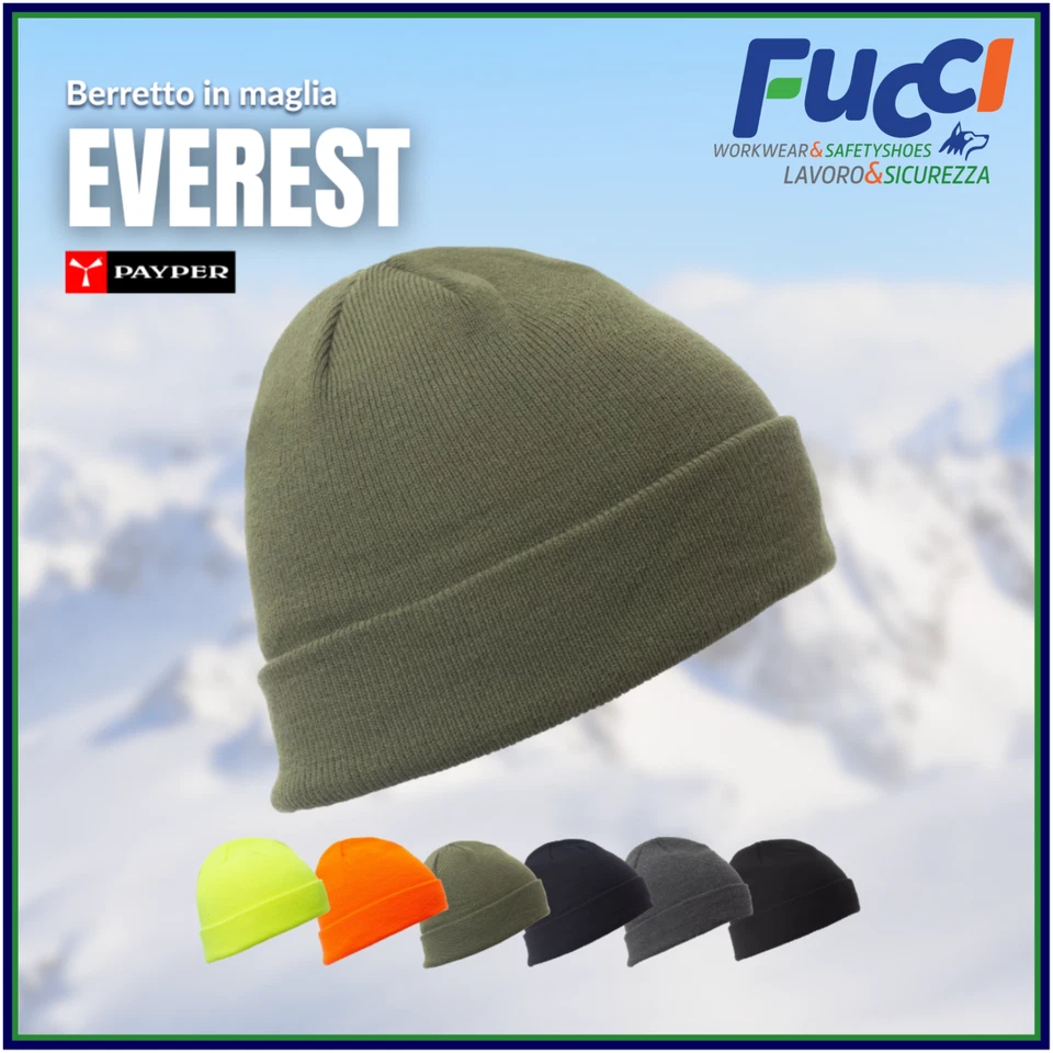 UOMO Payper Everest cappello/berretto in maglia unisex invernale con risvolto