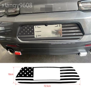 Black PVC Rear License Plate Sticker Decal Cover For Chevrolet Camaro 2017-2023 - Foto 1 di 9