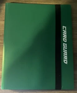 Card Guard Card Folio Green 9-Pocket Pages Hold 360 Plus - Picture 1 of 3