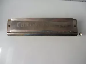 schöne , alte Mundharmonika , Hohner Chromonika 3 c , 19,5cm - Bild 1 von 6