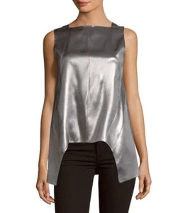 Italy Narciso Rodriguez Womens Silk Satin Top, US 10/Italian 46 - Picture 1 of 4