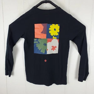 Stance Shirt Unisex Small Black Graphic Crew Neck Long Sleeve Stretch Pullover - Picture 1 of 15