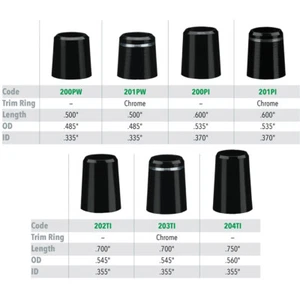 Chamfered Ferrules - .335"/.355"/.370" - 1 dozen - Picture 1 of 1