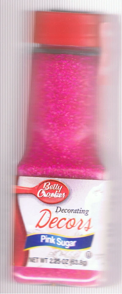 BETTY CROCKER DECORATING DECORS PINK SUGAR CAKE COOKIE CUPCAKE  - Image 1 of 1