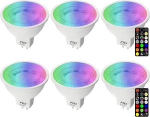 MR16 LED Bulb Color Changing Light Bulbs with Remote Control RGB Colored Bulbs - Picture 1 of 1