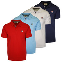FILA Men's Solid F-Box S/S Polo T-Shirt (S23)