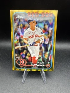 2024 Topps Update Chrome Raywave Parallel Tyler O'Neill Boston Red Sox 08/50 - Picture 1 of 7