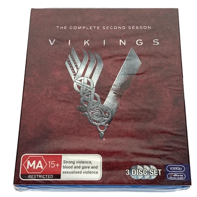 Vikings The Complete Second Season Blu-ray 3 Disc Set + Slip Cover New & Sealed - Image 1 of 4