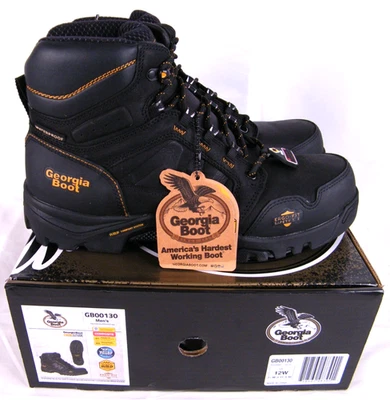 Georgia Boot Amplitude Punta Compuesta Impermeable Bota de Trabajo GB00130 Para Hombre 12 Anchas Foto 1 de 4