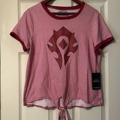 Women's Size Large World of Warcraft Her Universe Red Shirt Great Gift Idea  NWT - Image 1 of 4