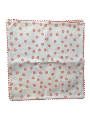 Nicole Miller Polka Dot Napkins Retro Feminine Mod Boho Hippie Folk Set of 4 80s - Image 1 of 4
