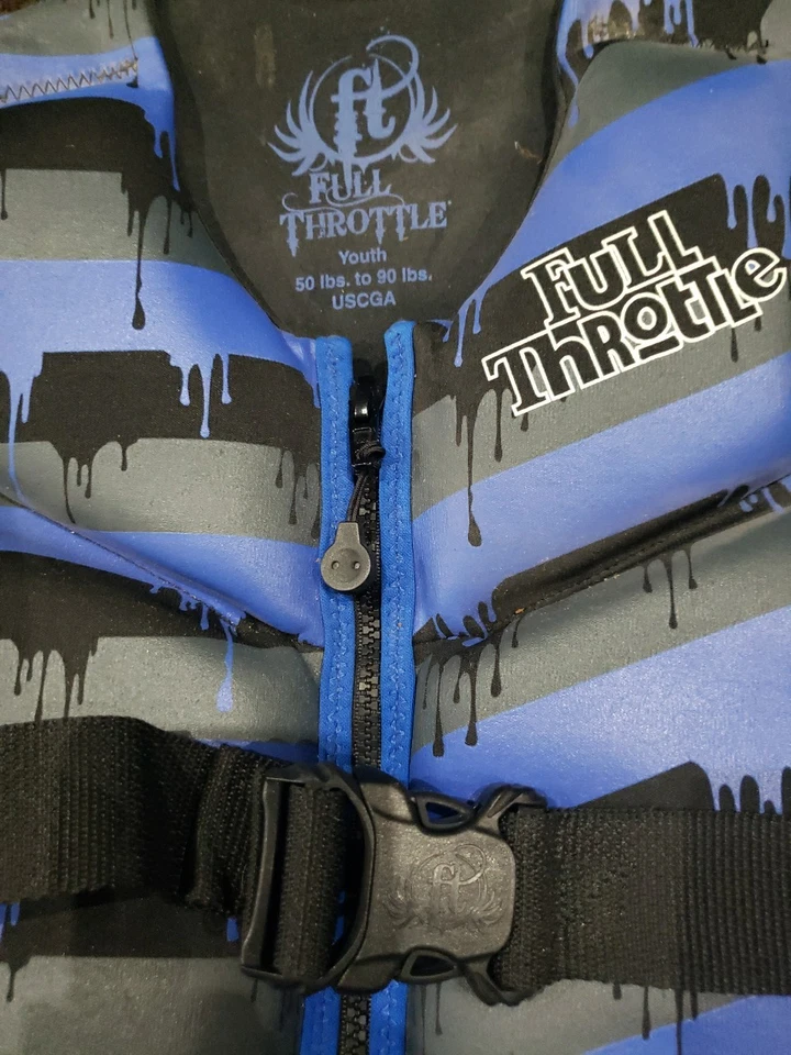 Chaleco salvavidas para niños. "ACELERADOR COMPLETO" Juvenil 50lbs a 90 Lbs. USCGA. Barcos, piscinas. Foto 1 de 4