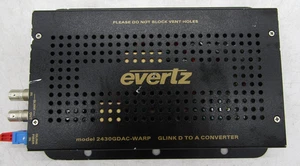 Evertz 2430GDAC-WARP GLink D to A Converter DVI-I Digital & Analog - Picture 1 of 3